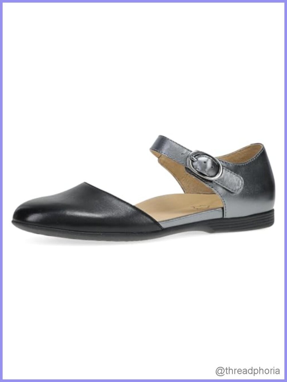 Dansko Liv Mary Jane Flat Leather Slip-On Work Shoe